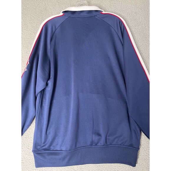 Boston Red Sox Full Zip Jacket Mens Medium MLB Baseball Navy White Trim Majestic - Picture 8 of 13